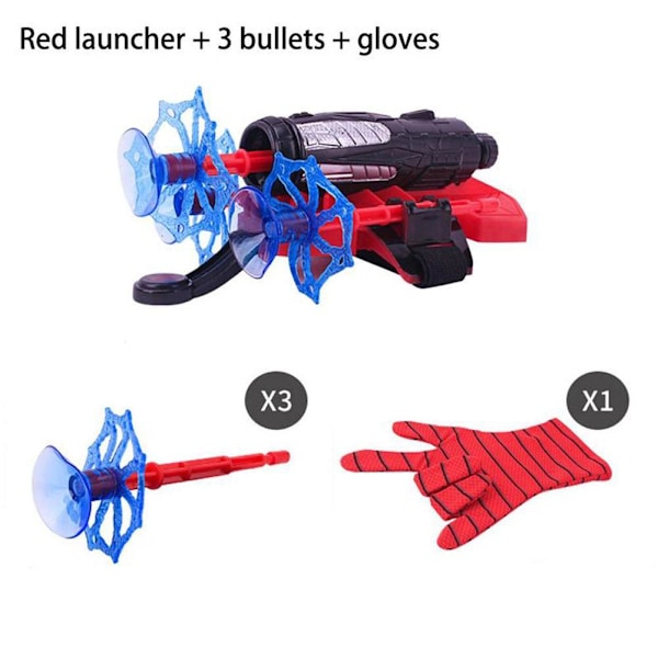 Spider-Man Handske Nät Skytt Dart Blaster Launcher Barn Kostym Leksak Spiderman