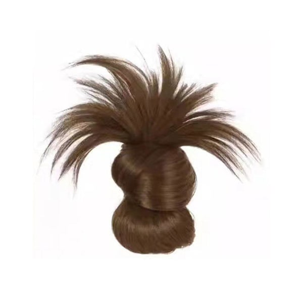 Lågtempererad hårknut-peruk med avslappnad känsla, Clip on-stil P7O4 light brown 1pcs