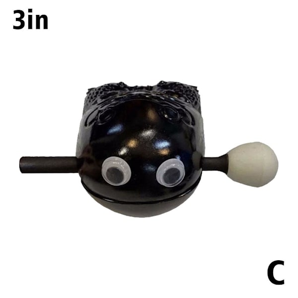 Fisk Trä Trumma Stresslindring Prydnadsbön Meditation Knock 3in black one-size