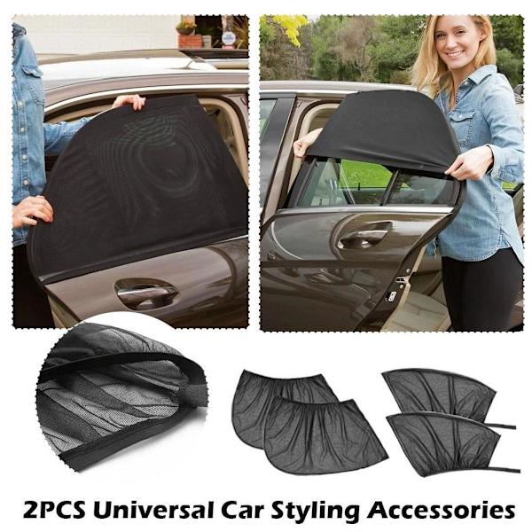 2 st Bil Myggnät Sommar Solskydd Sidofönster O3C6 SUV Front window