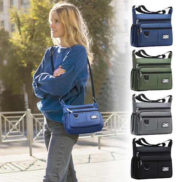 2025 Ny herrväska Stor Kapacitet Casual Business Herr Multi Enkellager K9B5 Gray One size