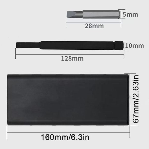 24-i-1 Skruvmejselsats Multi Magnetisk Skruvmejsel Precisions PC Telefon Skruvreparation N0c0