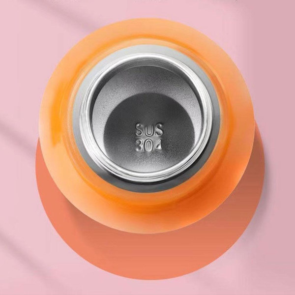 Mini Söt Vakuum Termosmugg Kompakt 304 Stål Rostfritt Med Portabel Stor Mage Design Vatten B9z1 silver onesize