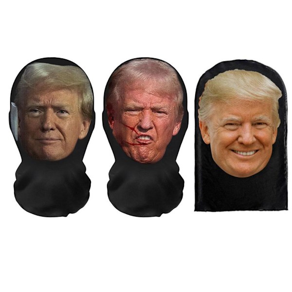 President Balaclava Mask för Hela Ansiktet, Elastisk, 3D-Printad Donald-Huvudbonad Mask H1S4 3 One size