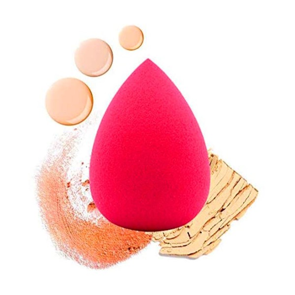 Mini Smink Svamp, Flerfärgad Smink Svamp, Liten Skönhetssvamp  rose red 6PCS