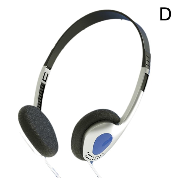 Vintage retro klassiska hörlurar Headset för Sony Panasonic CD MD blue one-size
