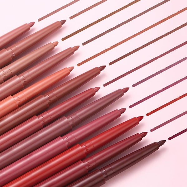 12 Färger Matt Läppenna Mjuk Matt Kontur Läppform Läppenna Prisvärd Läppmakeup L9o0 style7 0.2g