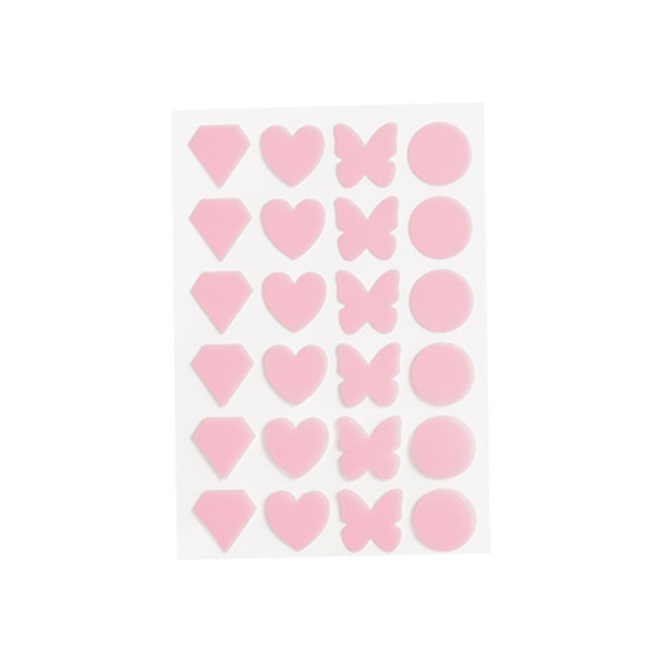 Acne Plåster Hjärtan Fjärilar Runda Plåster ч Prof U6T2 U5T8 R G4S9 pink 24pcs