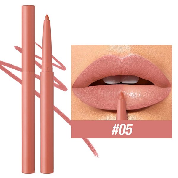 12 Färger Matt Läppenna Mjuk Matt Kontur Läppform Läppenna Prisvärd Läppmakeup L9o0 style5 0.2g