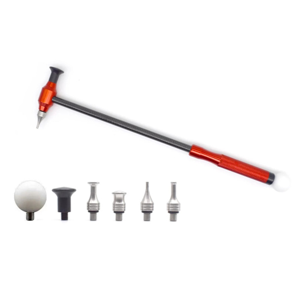 1x Titanlegering Tapper Hammer W/kolfiberhandtag Buckla M8 Reparationsverktyg Y.AU