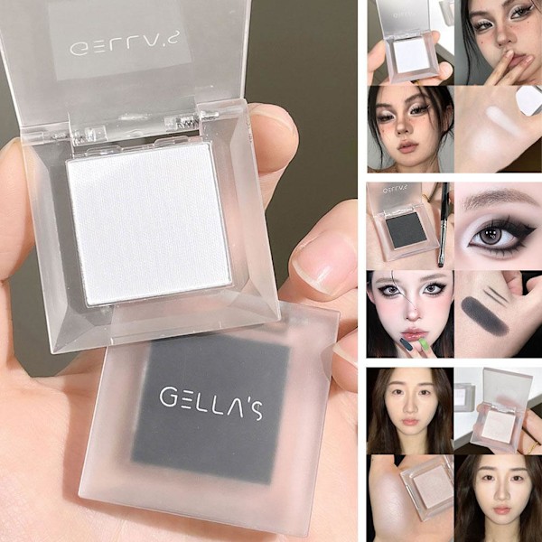 Gellas Highlighter Puder Ansiktslyster Tårkanal Ansiktsconcealer Inte Lätt Att Pudra Bort 2# 1.6g