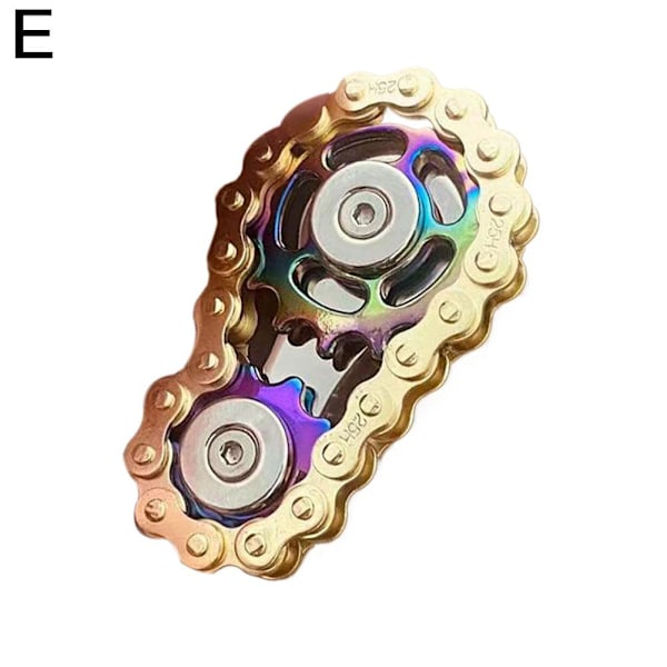 Kugghjul Svänghjul Fingertopp Gyro Kedjor Fidget Spinner Met golden-color 1pcs
