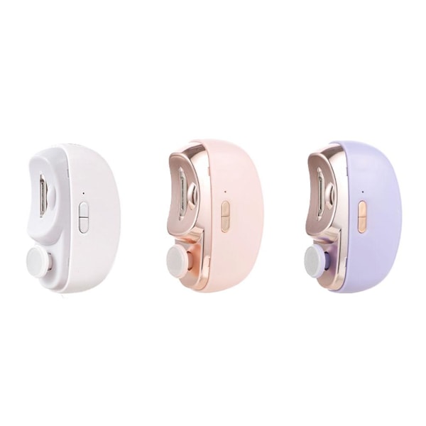 GINTBN 3 i 1 Automatisk Elektrisk Nagel med Polering, Automatiska Elektriska Tånagelklippare för Vuxna Seniorer Bebisar Människor, Elektrisk Nagel Klippare pink One size