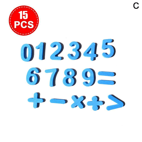 Magnetiska Versaler Gemener Bubbelbokstäver ABC Kylskåpsmagneter Utbildning Tidig M3F0 MulticolorC 10pcs digital