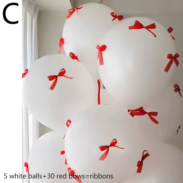 Rosa Rosettballonger, 5 st 12\" Rosa Ballonger & 30 st Mini Rosa Sati C 1set