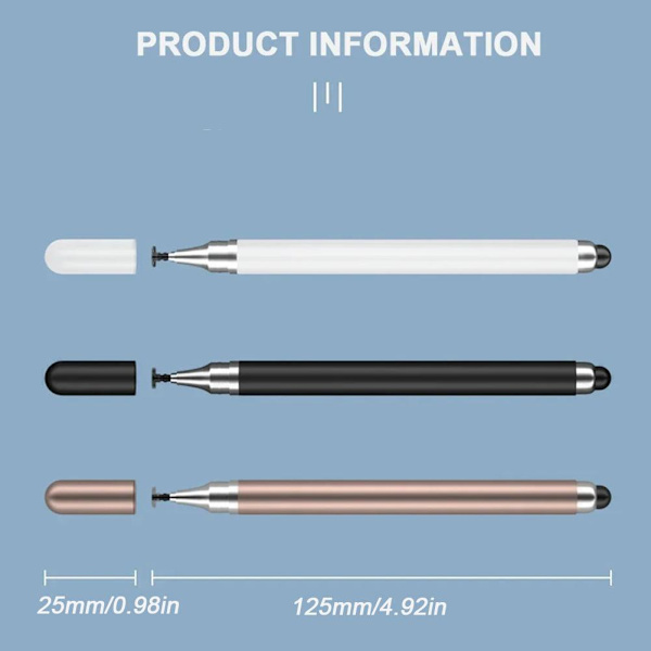 1x Universal 2 i 1 Stylus Penna För IPad Surfplatta Mobil F8I6 D7I8 Telefon Z3C7 Gradient Green onesize