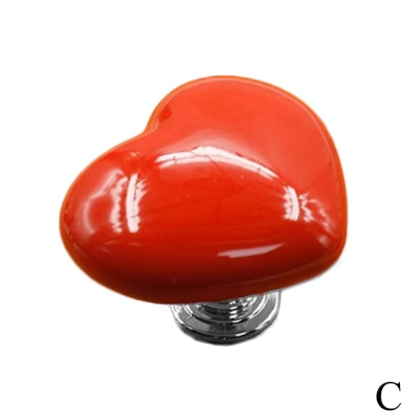 Toalett Tryckknapp, Enkelt Hjärtformat Färgglatt Keramisk Toalett Tank Knapp Hjälpmedel, Hjärtformad Toalett Tryckknapp Assistent, Hjärtform red 1pcs 4pcs