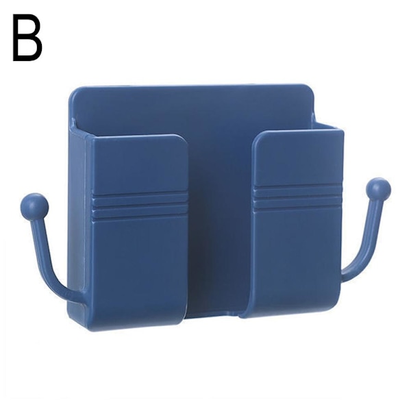 2 st multifunktionell väggmonterad sängbord utan stansning blue 1PC
