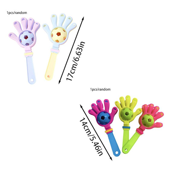 【Redo för leverans】 Barns tidiga utbildning Upplysning Gåva Instrument Leksak Fotboll Kul O2 Double ended rattle small