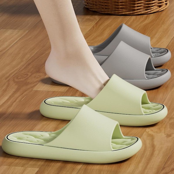 Sommar Inomhus Halkfria Hemtofflor Badrum Mjuka Sulor Flip-f gray 42/43
