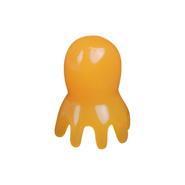 Mini Massage Comb Harts Resin Bläckfisk Kam SPA Massage Comb д& Y1Y7 I3L2 Y9C2 yellow 1pcs