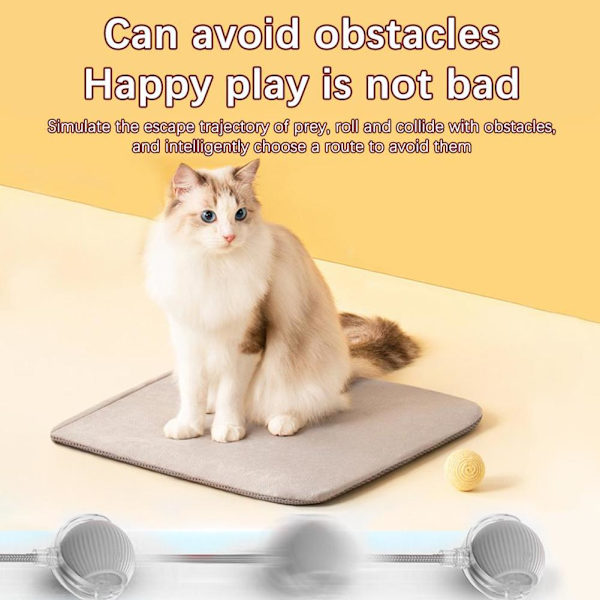 Interaktiv Kattleksaksboll SuperDrive Cat RollingBalls 2024 HOT med-Fågel J6D9