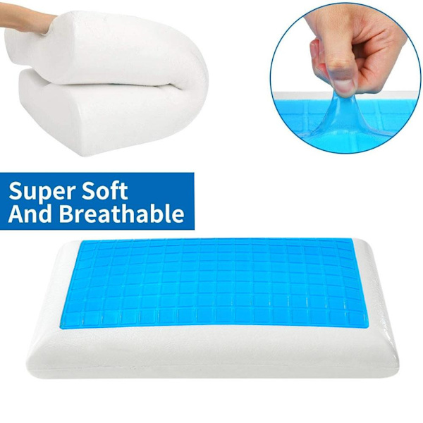 Kylande Ortopedisk Memory Foam Kontur Cervical Kudde Gel Huvud Nacke B ST