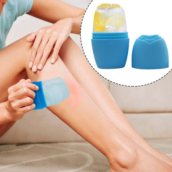 Silikon Ice Roller för Ansikte Ögon & Nackmassage Ta Bort Mörka Ringar Krymp D5Z7  green 1pcs