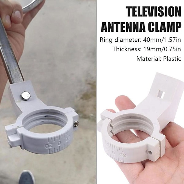 Satellit TV Antenn Tuner Fäste Huvudmontering φ4cm M6 Klämma J3G2 B6E9