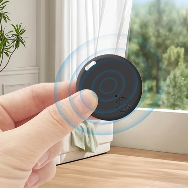 Bärbar GPS-tracker för husdjur Anti-förlustenhet Bluetooth IOS-system a Black One size