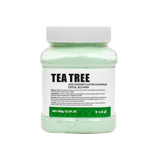 350g Återfuktande 24K Guld Mjuk Maskpulver Rosblad Kristall Gelé Maskpulver W1 TEA TREE  1pcs
