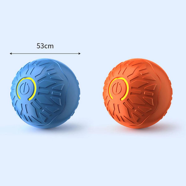 Hoppande boll för husdjur, interaktiv automatisk rörlig boll med ljus för hundar. orange 1set