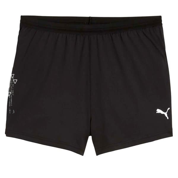 Kort Puma M Run Knit 3 Split Svart jag