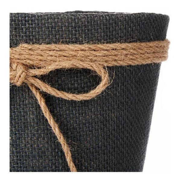 Cache-pot - IBERGARDEN - Länk - Plast - Grå - 16 x 14,5 x 16 cm Grå