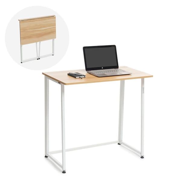 Fällbart skrivbord - InnovaGoods - Dolenkaf - Vit - 120x60 cm - Lätt montering