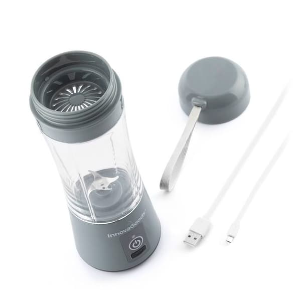Mixern i fickformat - InnovaGoods - Mini Blender Smoothie - 600W - Grå - 490g grå