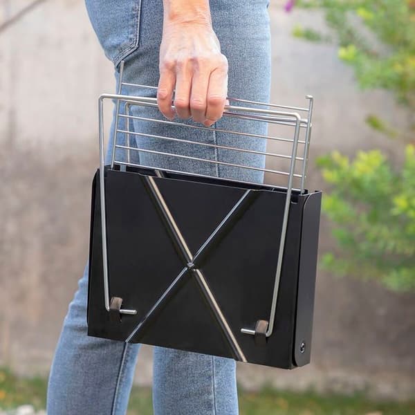 Grill - InnovaGoods - FOLDCUE - Fleksibel - Bærbar - Sort Svart