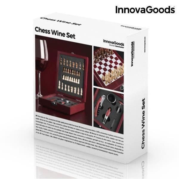 Vin- och schacktillbehörsset - CELLUSTOP - Kitchen Sommelier - InnovaGoods - 37 delar - Presentidé