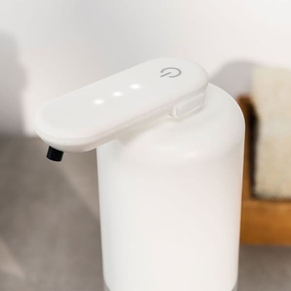Automatisk genopladelig sæbedispenser InnovaGoods Bitesap vit/transparent