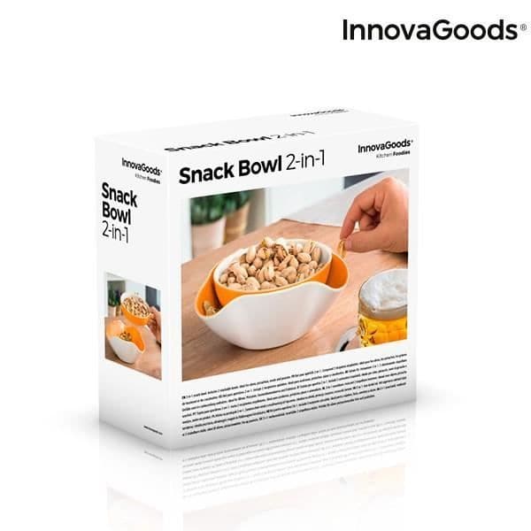 Bols til Aperitiffer - InnovaGoods - 2 i 1 - Plast - 2 Stykker - Moderne