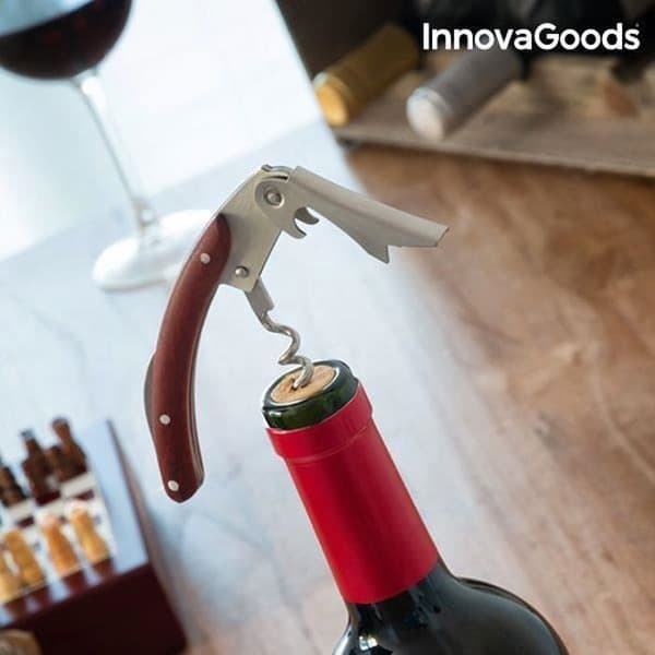 Vin- och schacktillbehörsset - CELLUSTOP - Kitchen Sommelier - InnovaGoods - 37 delar - Presentidé