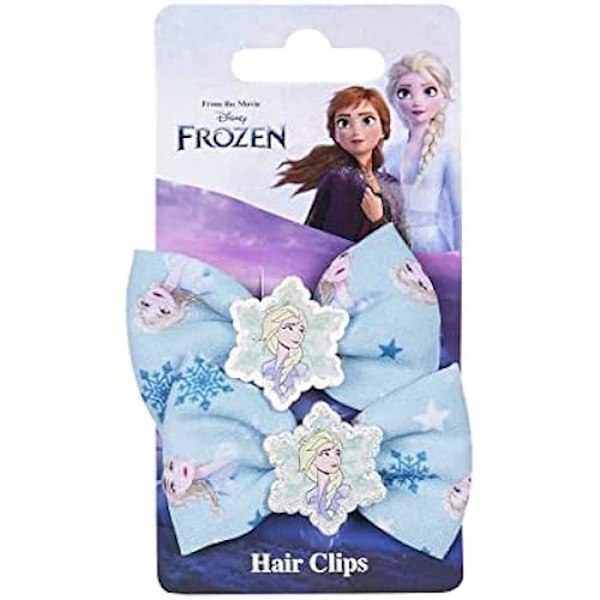 Frosna hårnålar - CERDA - Blå rosett - Polyester - Elsa Face Blå
