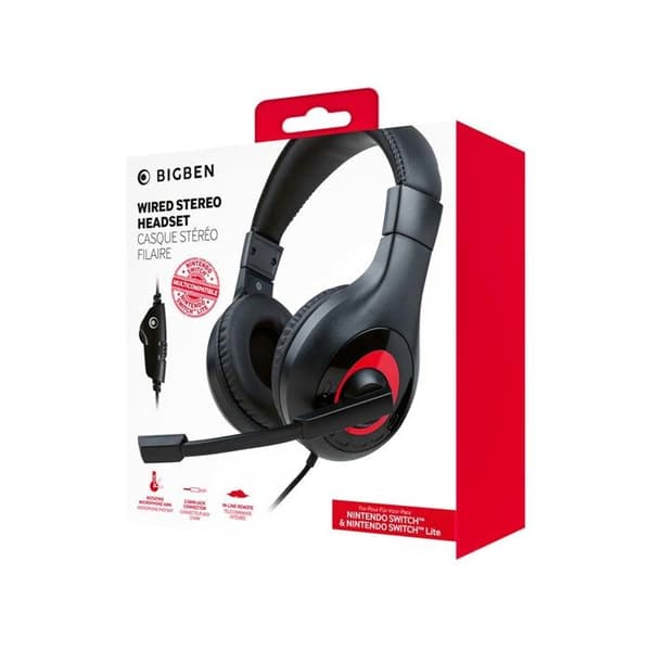 Stereo headset - NACON - SWITCHHEADSETV1 - Kablet - Omnidirektionel mikrofon - Komfortabel