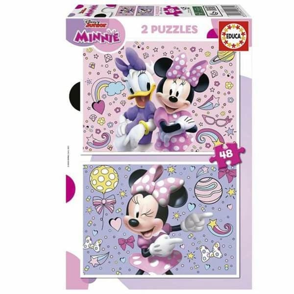Puzzle Educa Puzzle 2x48 Minnie Hiiri