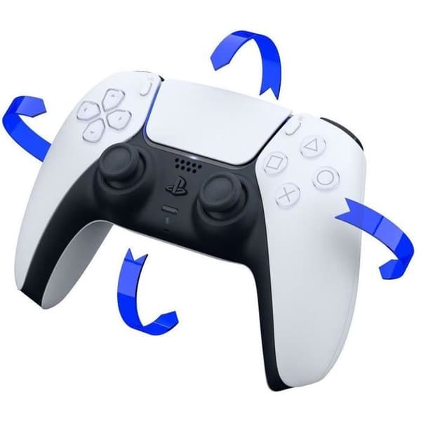 DualSense™ trådlös handkontroll - Vit I PS5 och PC Vit och svart