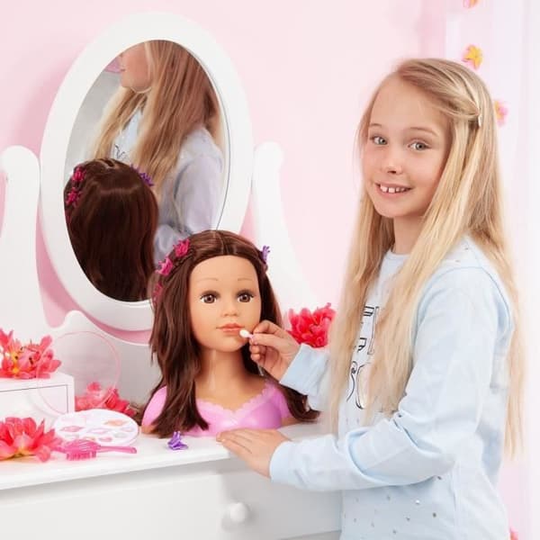 BAYER DESIGN stylinghoved - Charlène Super Model brunette med makeup