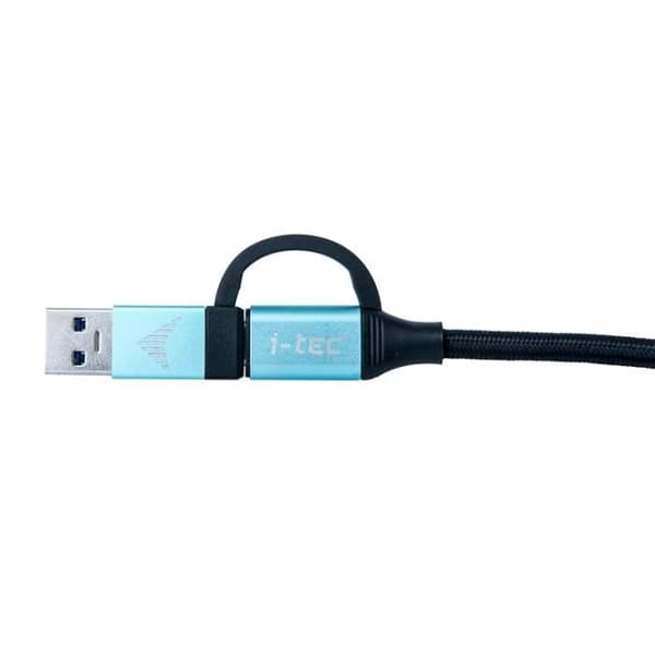 USB-C til USB-C kabel + USB-A adapter - I-TEC - 100 W - 4K