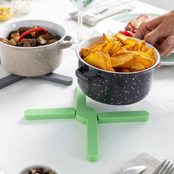 Underlägg - INNOVAGOODS - Folvet - Fällbara - Silikon - Halkfria (2 enheter) Grå