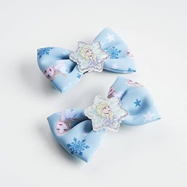 Frosne hårnåle - CERDA - Blå sløjfe - Polyester - Elsa Face Blå