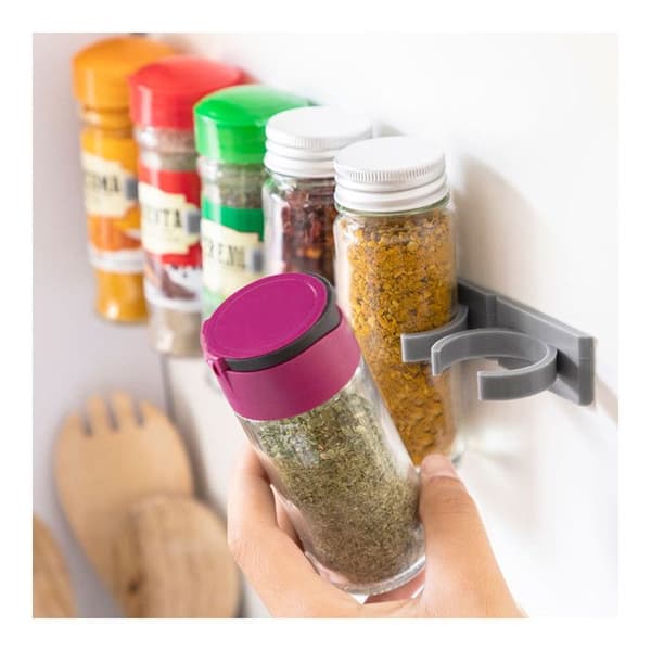 Krydderbeholder - InnovaGoods - Jarlock - Klæbende - 20 krukker - Originalt og bærbart design Grå